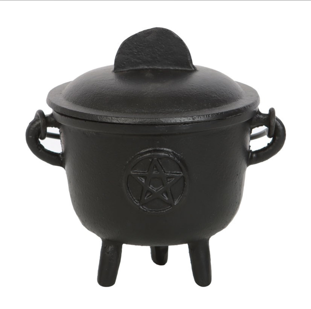 Pentagram Cast Iron Cauldron -11cm