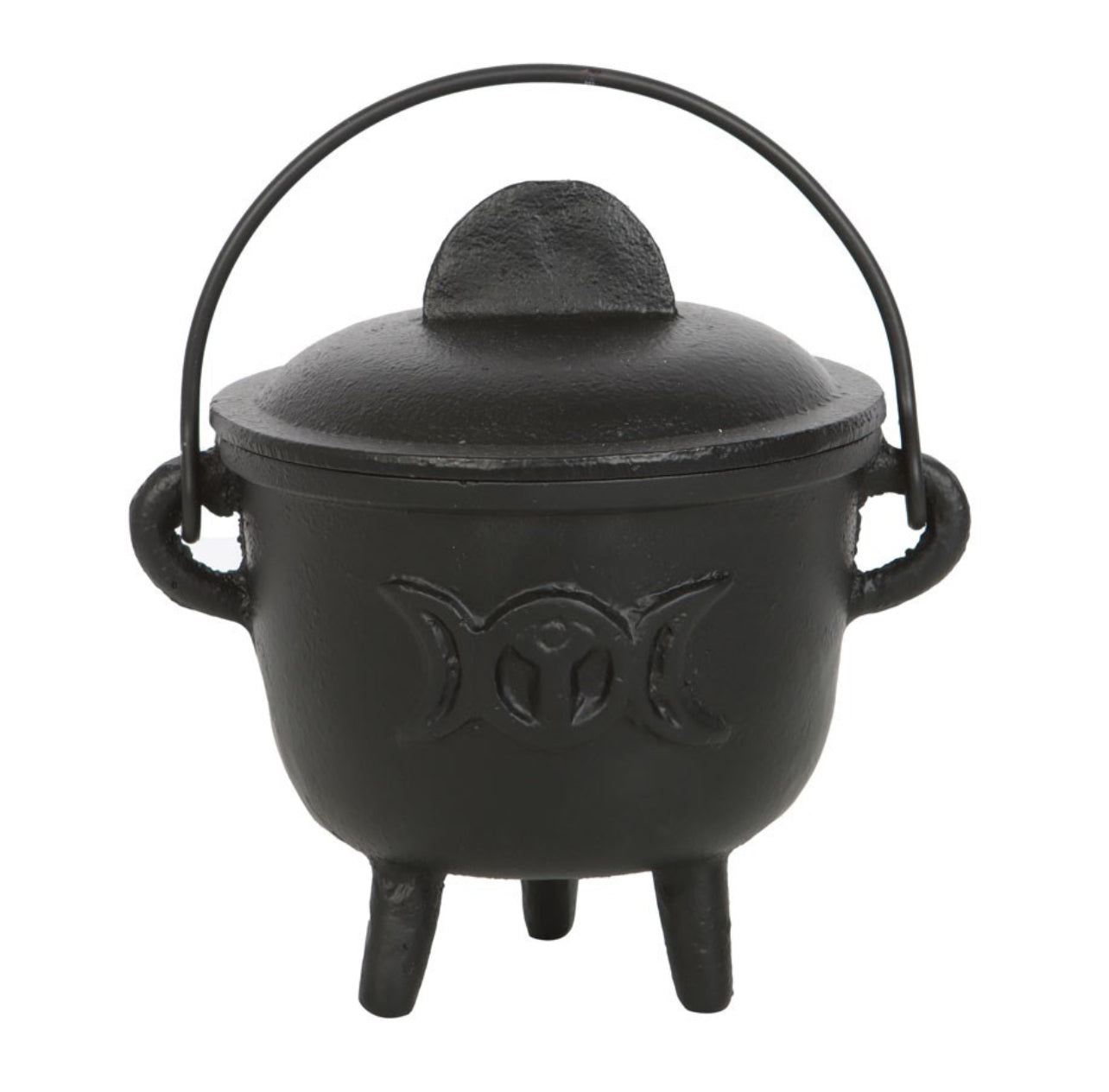 Triple Moon Cast Iron Cauldron -11cm