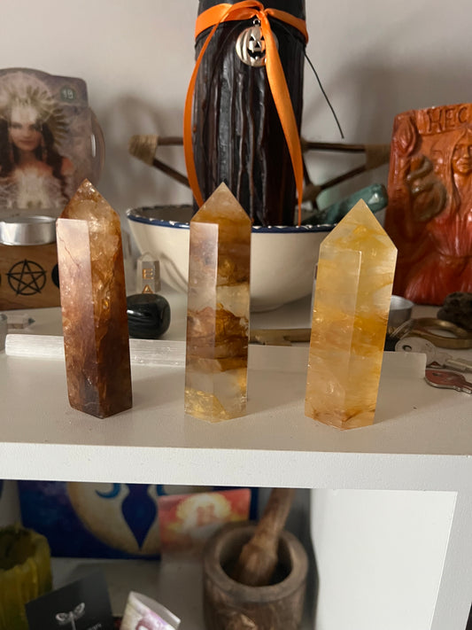 Golden Healer Crystal Towers