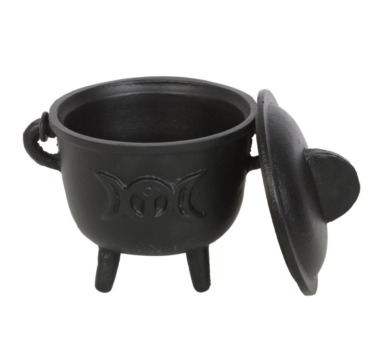 Triple Moon Cast Iron Cauldron -11cm