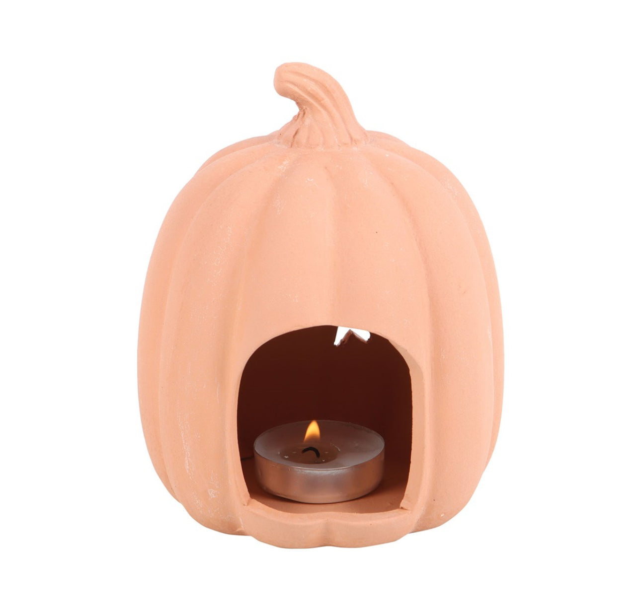 Terracotta Pumpkin Tealight Holder