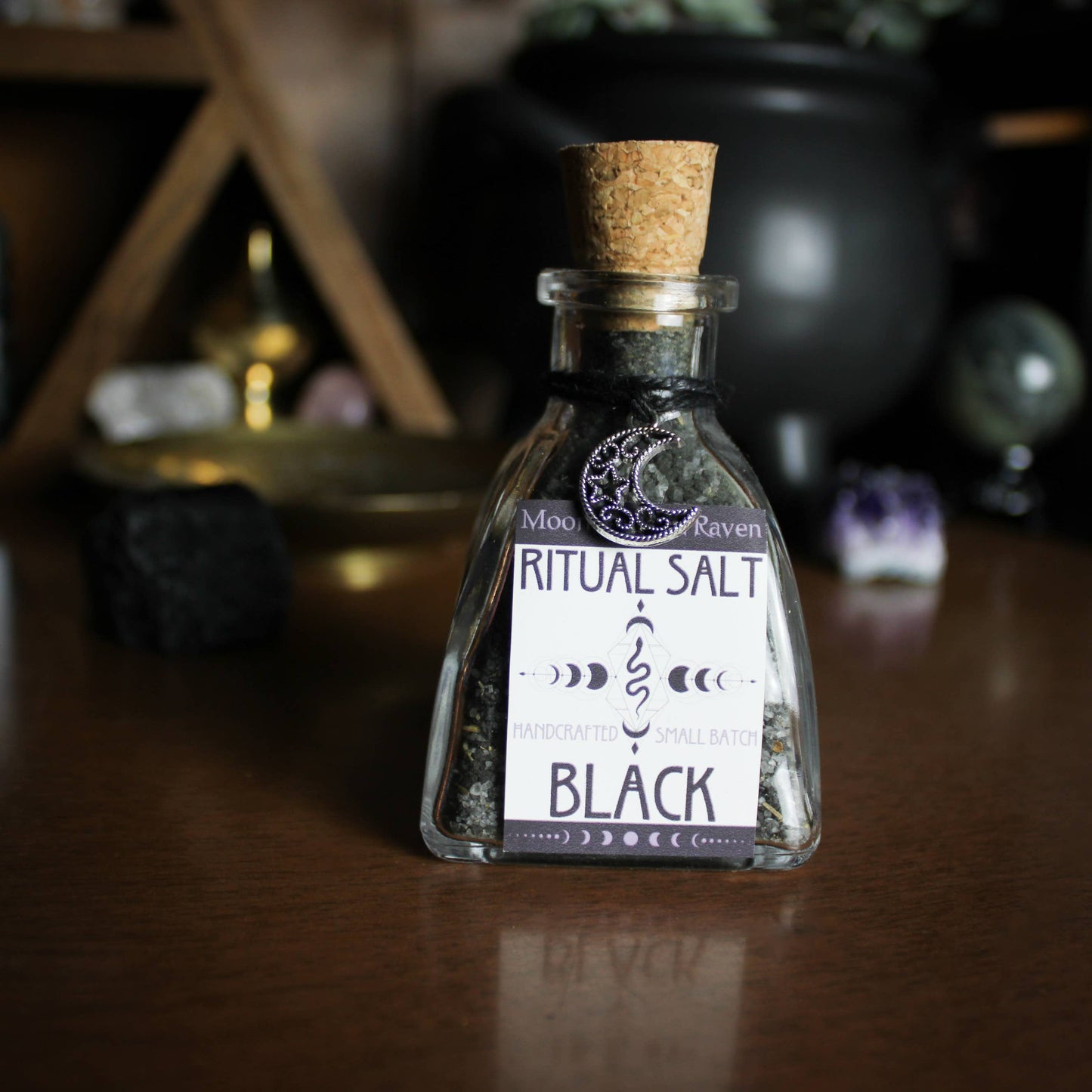 Black Ritual Salt, Witches Black Salt, Protection Salt