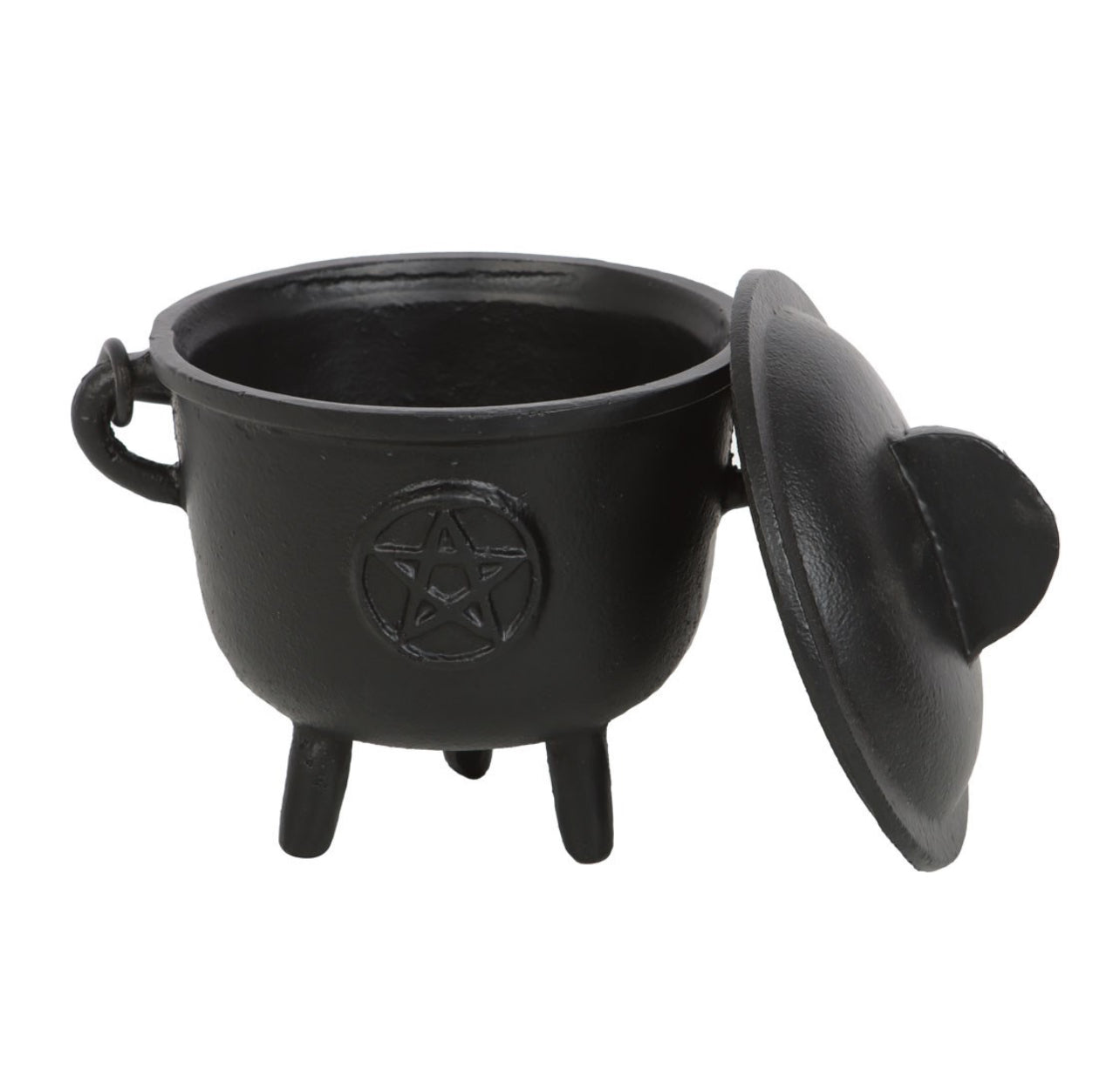 Pentagram Cast Iron Cauldron -11cm