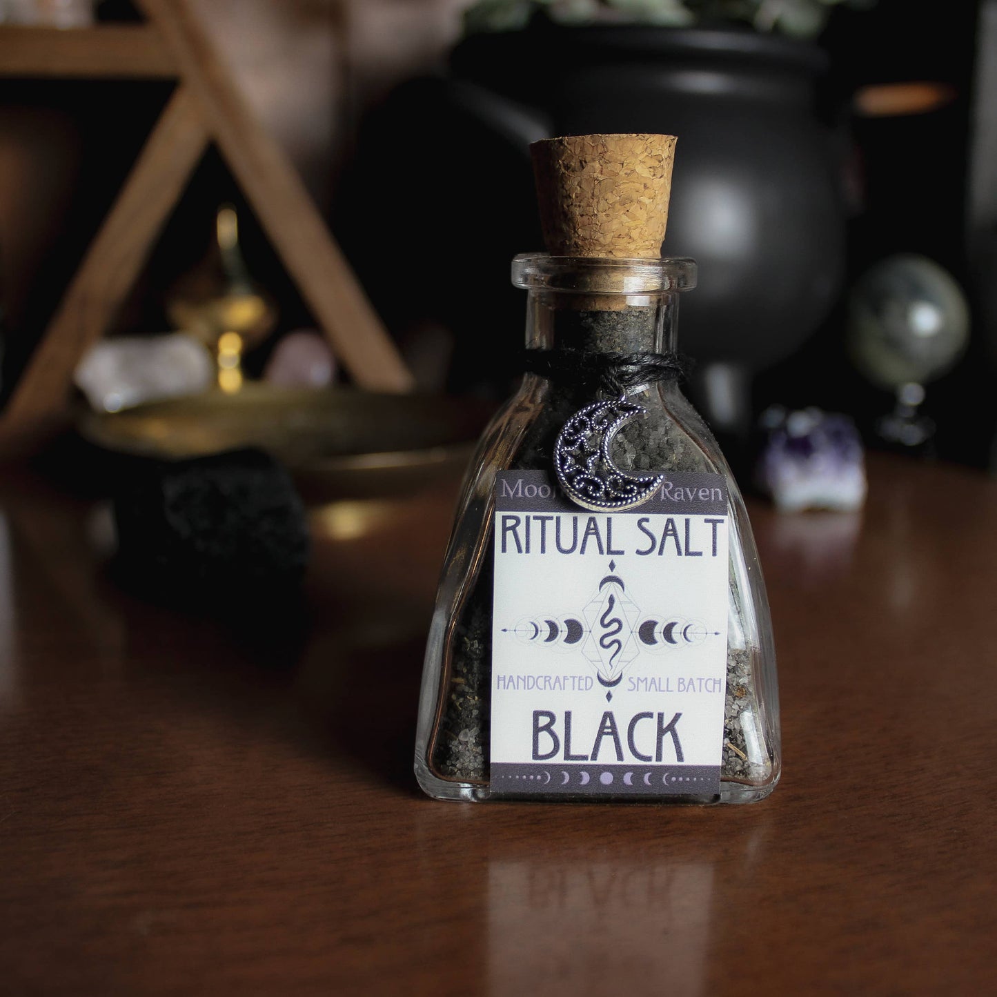 Black Ritual Salt, Witches Black Salt, Protection Salt