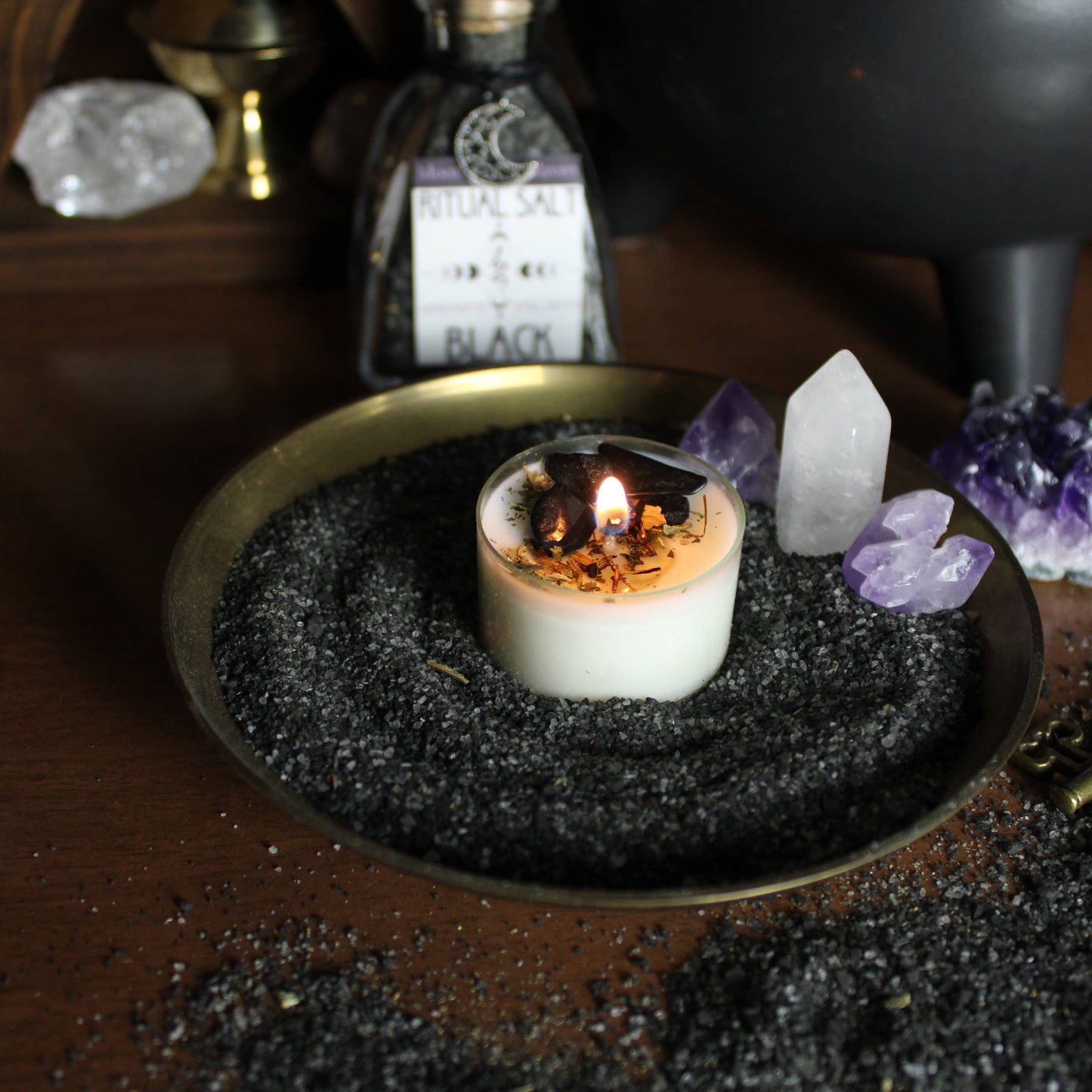 Black Ritual Salt, Witches Black Salt, Protection Salt