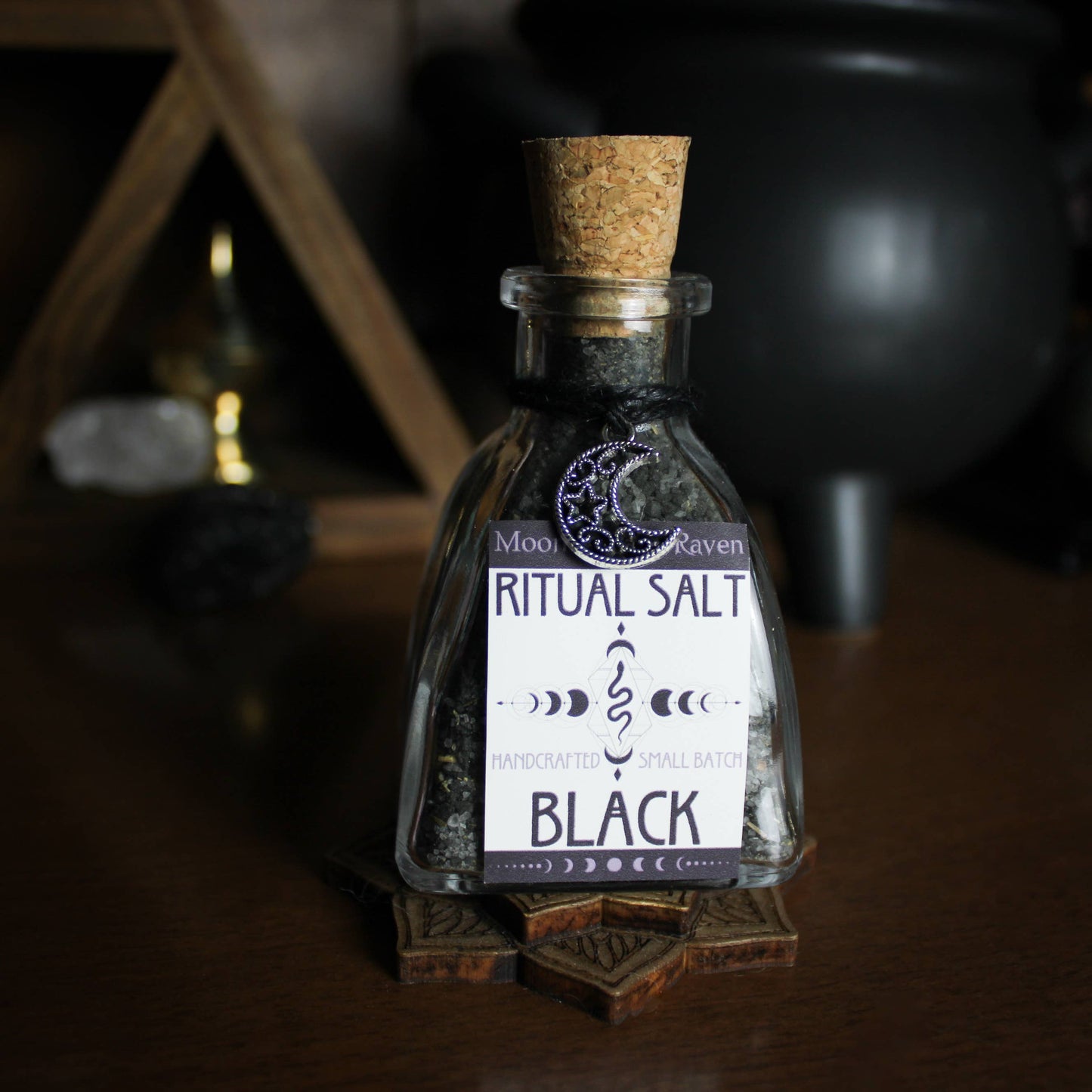 Black Ritual Salt, Witches Black Salt, Protection Salt