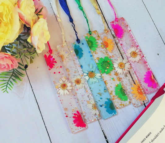 Flower Resin Handmade Bookmark