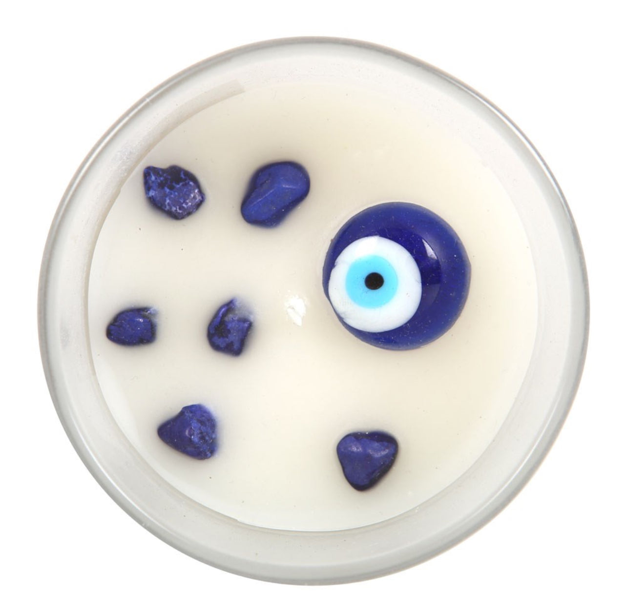 White Sage Evil Eye Candle