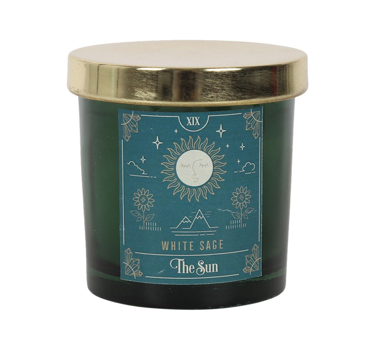 The Sun White Sage Tarot Candle - Imperfect Stock