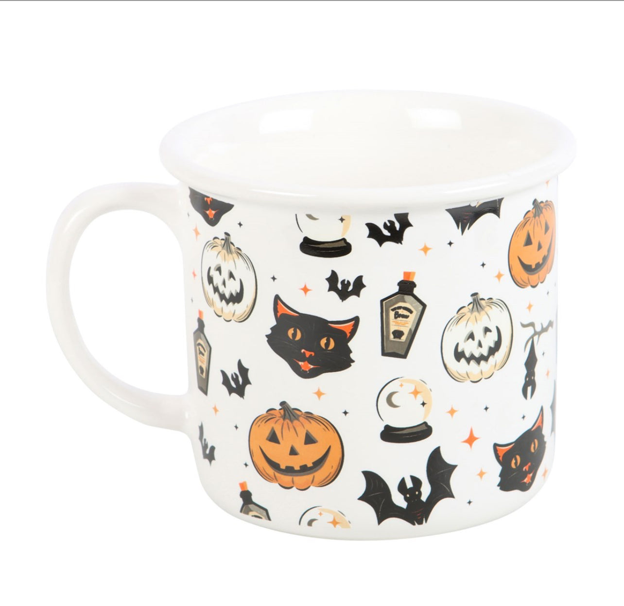 Spooky Cat & Pumpkin Mug