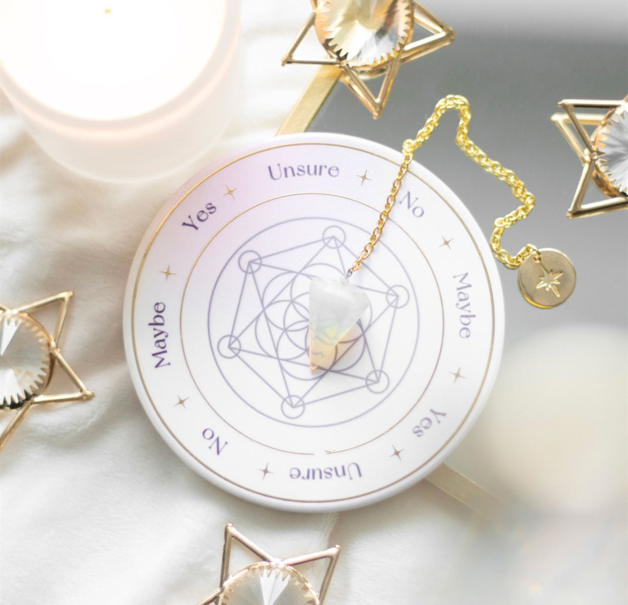 Opalite Pendulum Divination Kit