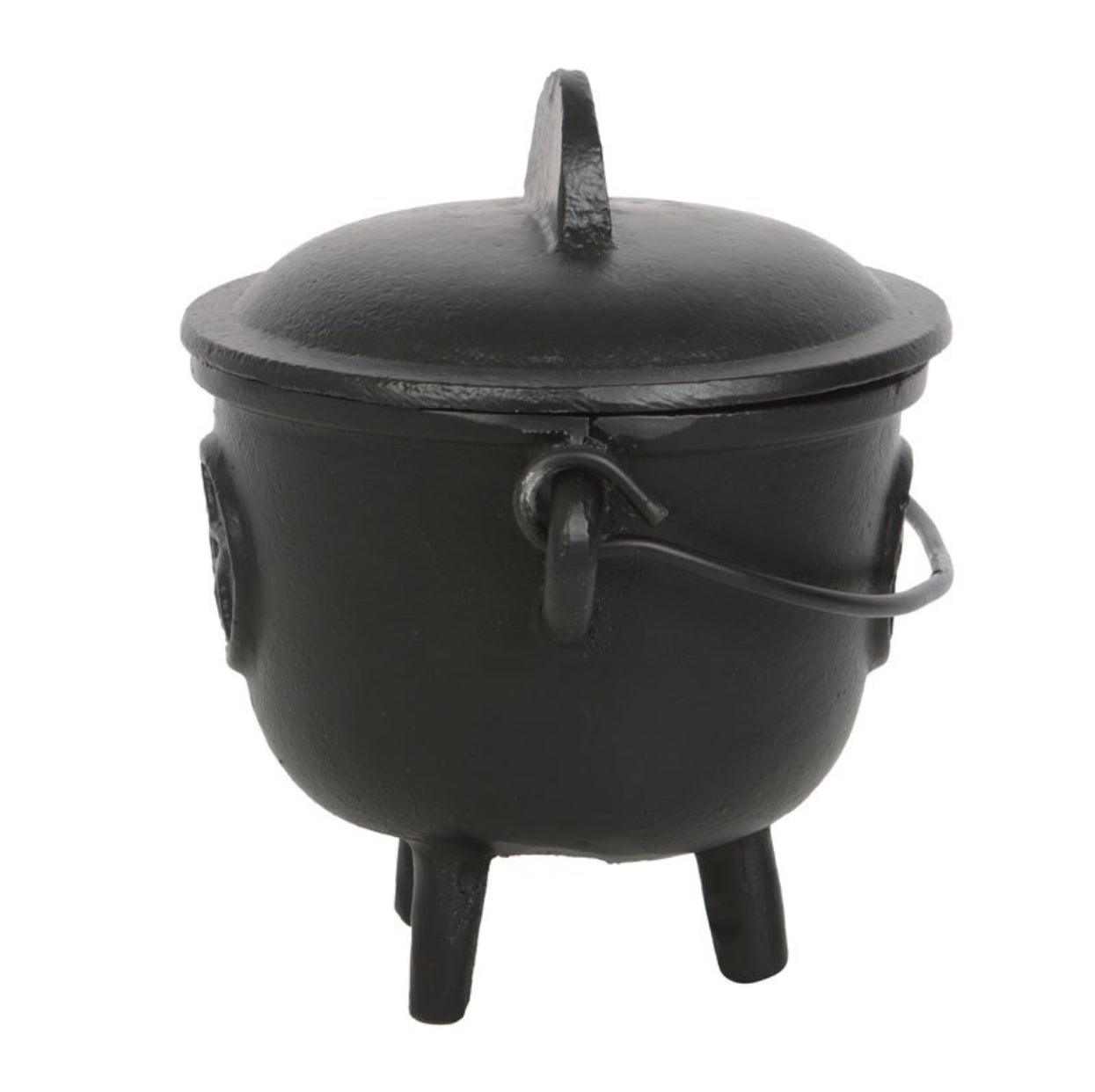 Pentagram Cast Iron Cauldron -11cm