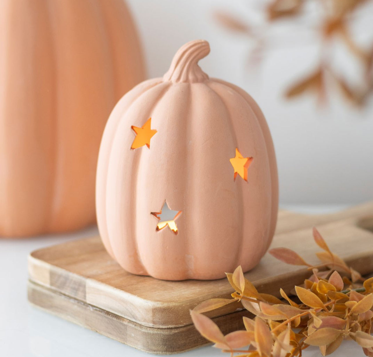 Terracotta Pumpkin Tealight Holder