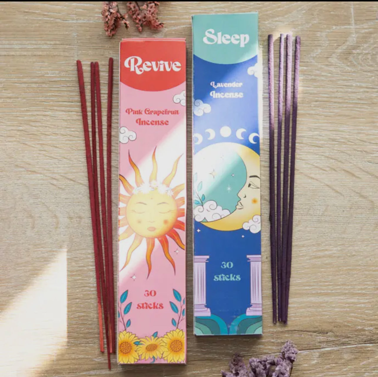 Set of 2 Celestial Sleep & Revive Incense Sticks