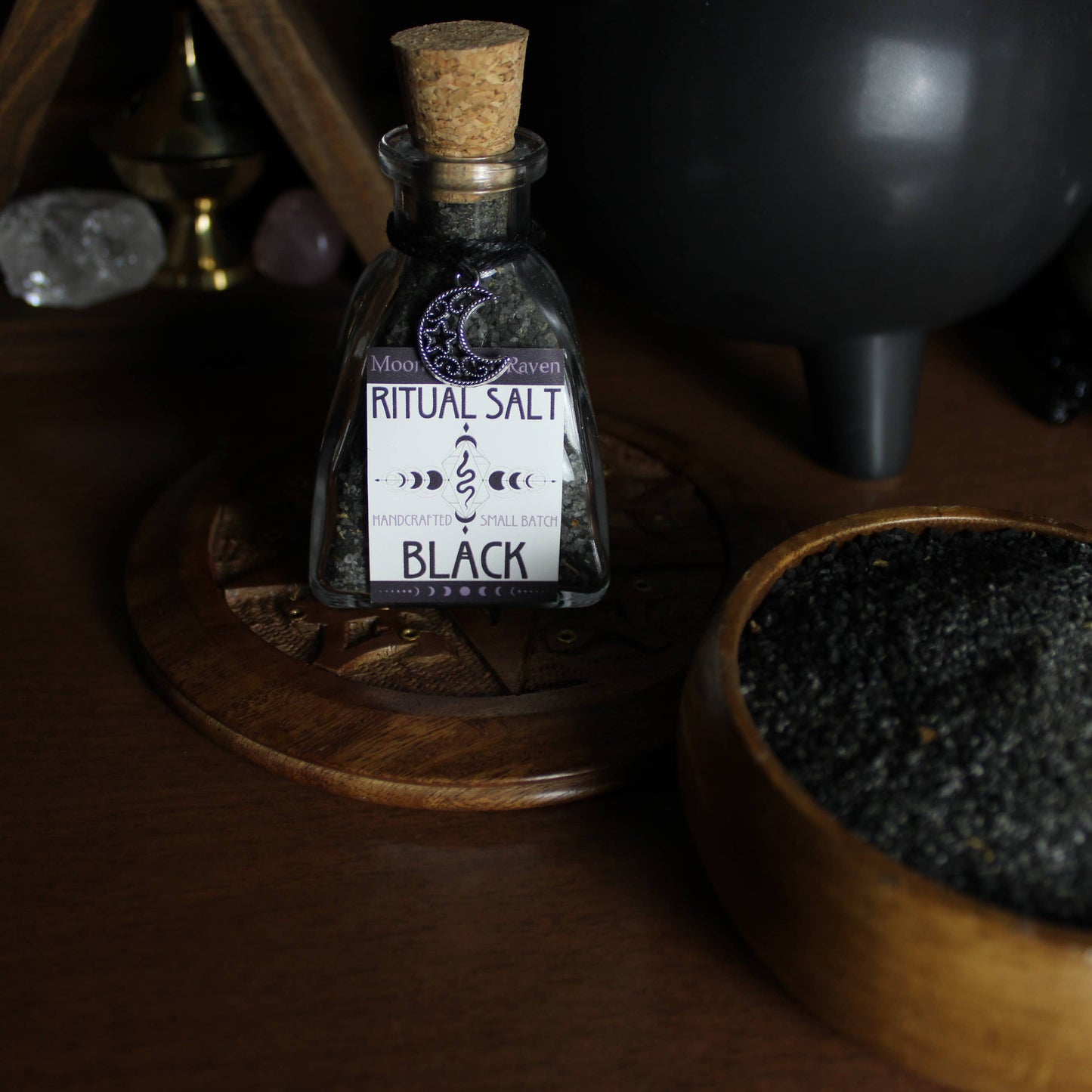 Black Ritual Salt, Witches Black Salt, Protection Salt