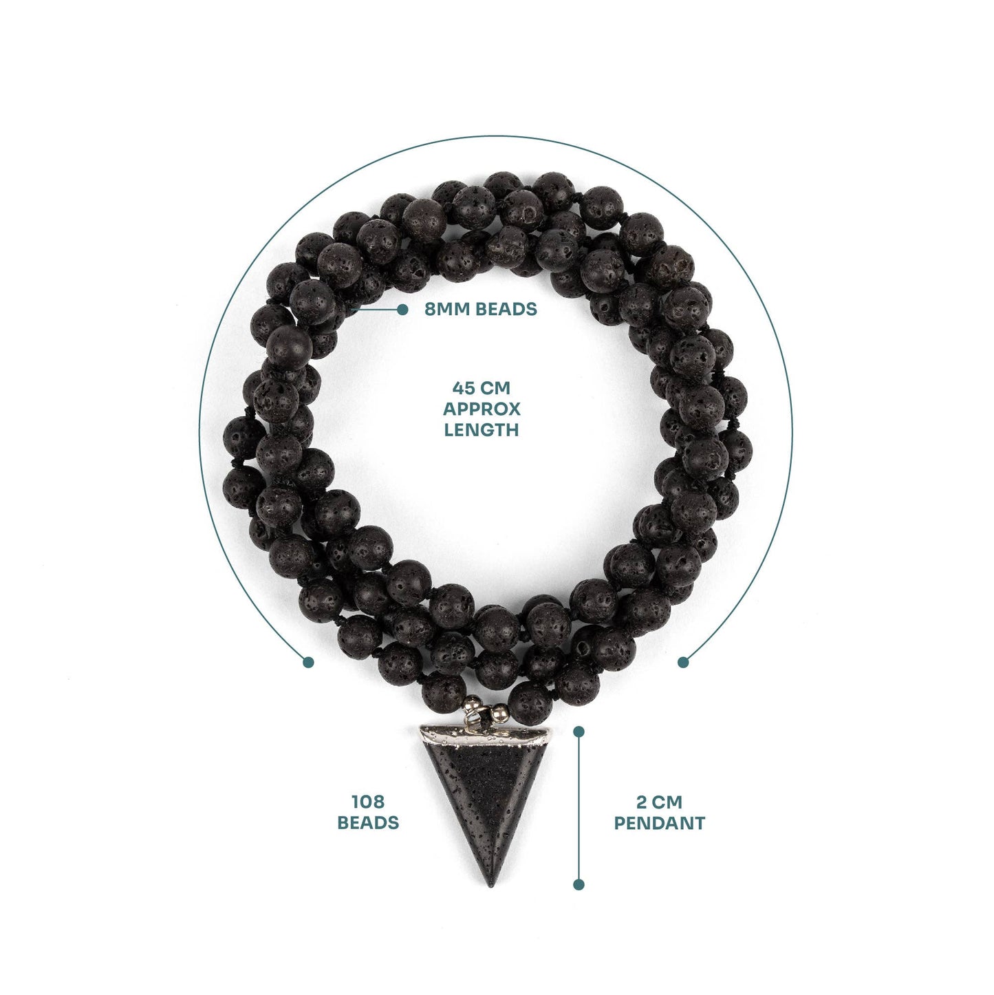 Mala Bead Necklace - Strength