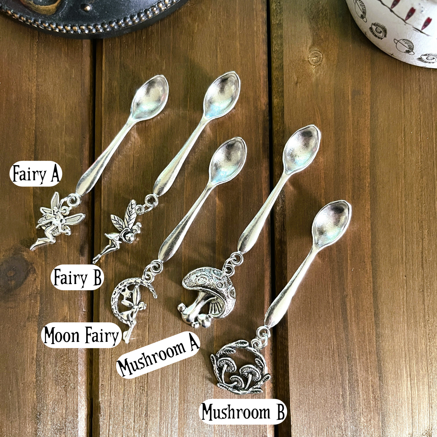 Witchy Charm Spoons, Witch Spoons, Herb Spoons